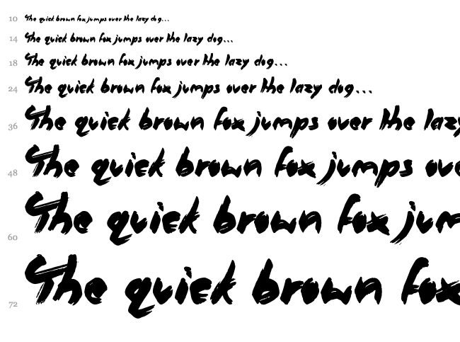 Oliver Twist font waterfall